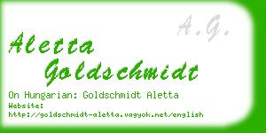 aletta goldschmidt business card